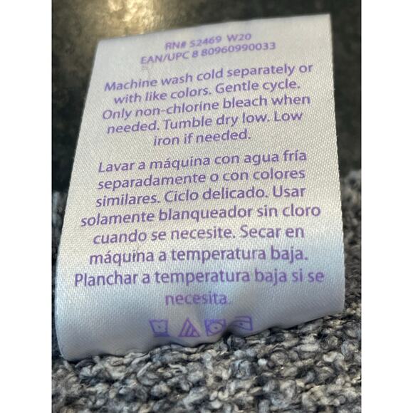 Secret Treasures Ladies gray cozy pajama sweatshirt top L - Picture 4 of 9